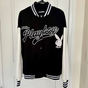 Retro Unisex Playboy Varsity Jacket